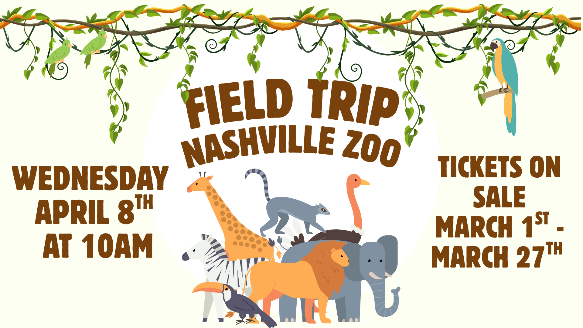 Nashville Zoo Field Trip